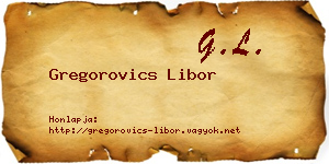 Gregorovics Libor névjegykártya